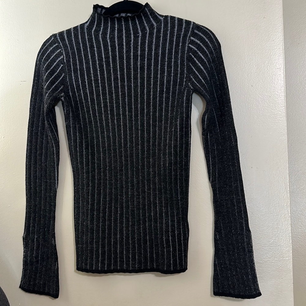 Wilfred mock neck wool sweater